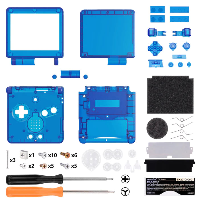 IPS Ready Full Shell Replacement for Game Boy Advance SP - Extremerate Extremerate