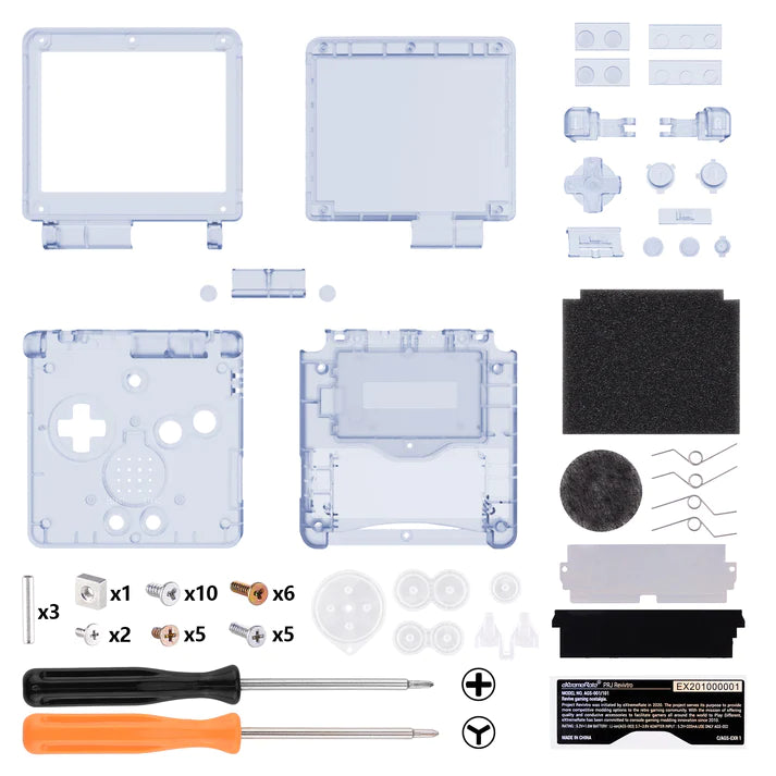 IPS Ready Full Shell Replacement for Game Boy Advance SP - Extremerate Extremerate