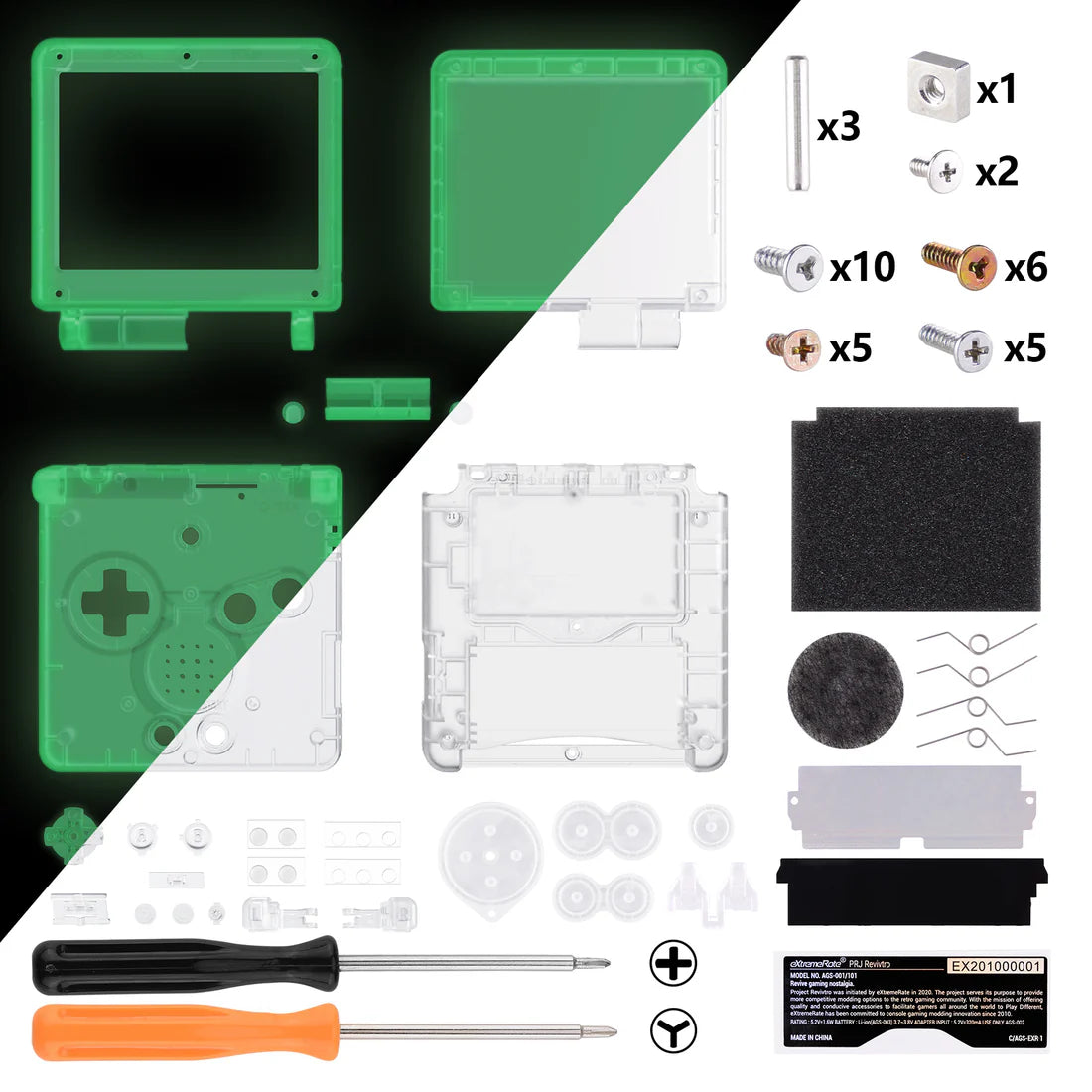 Game Boy Advance SP IPS Ready Full Shell Replacement - eXtremeRate - Hand Held Legend