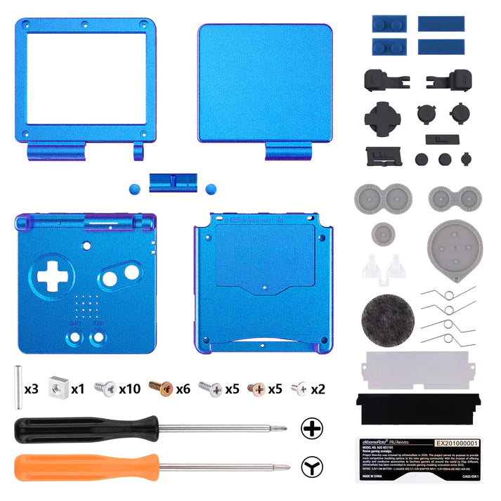 IPS Ready Full Shell Replacement for Game Boy Advance SP - Extremerate Extremerate