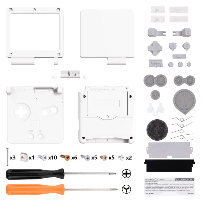 IPS Ready Full Shell Replacement for Game Boy Advance SP - Extremerate Extremerate