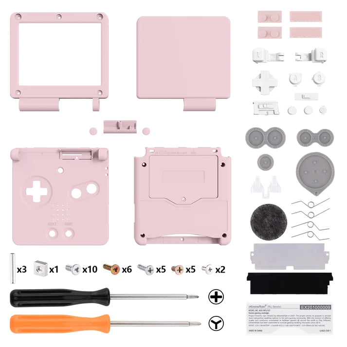 IPS Ready Full Shell Replacement for Game Boy Advance SP - Extremerate Extremerate