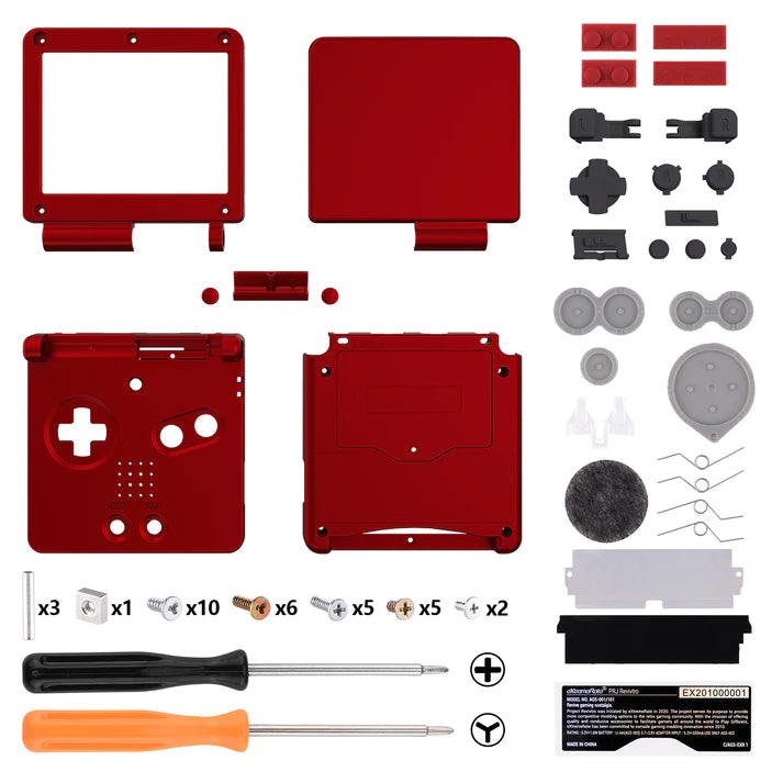 IPS Ready Full Shell Replacement for Game Boy Advance SP - Extremerate Extremerate
