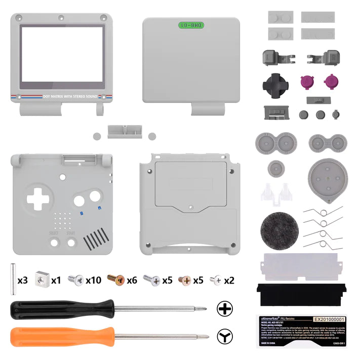 IPS Ready Full Shell Replacement for Game Boy Advance SP - Extremerate Extremerate
