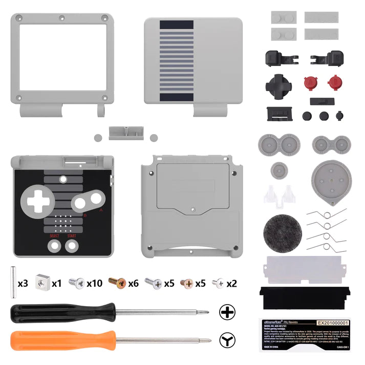 IPS Ready Full Shell Replacement for Game Boy Advance SP - Extremerate Extremerate