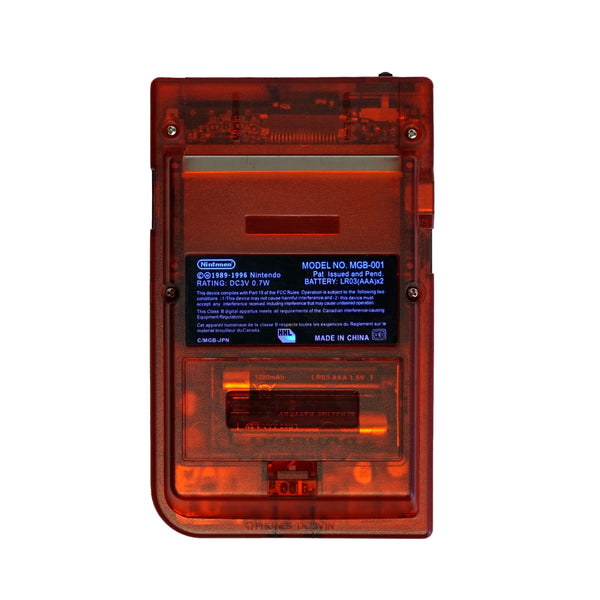 Game Boy Pocket Ultimate Console - Clear Deep Red Modding