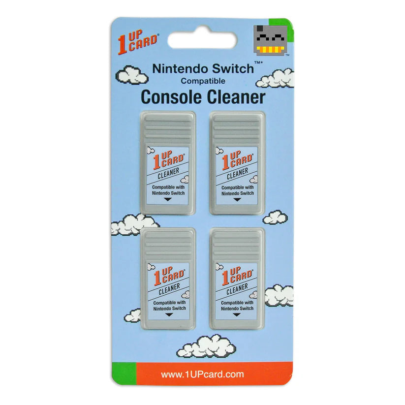 1UPcard™ - Nintendo Switch Video Game Console Cleaner - 4 pack