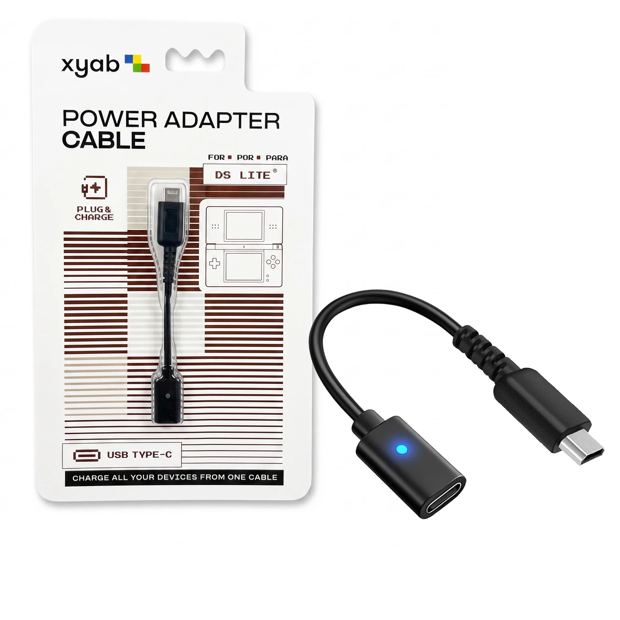 USB-C Power Adapter Cable - DS Lite - XYAB