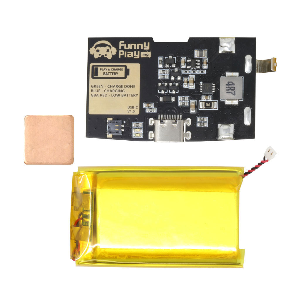 Rechargeable Battery Mod for Game Boy Advance - Funnyplaying FUNNYPLAYING