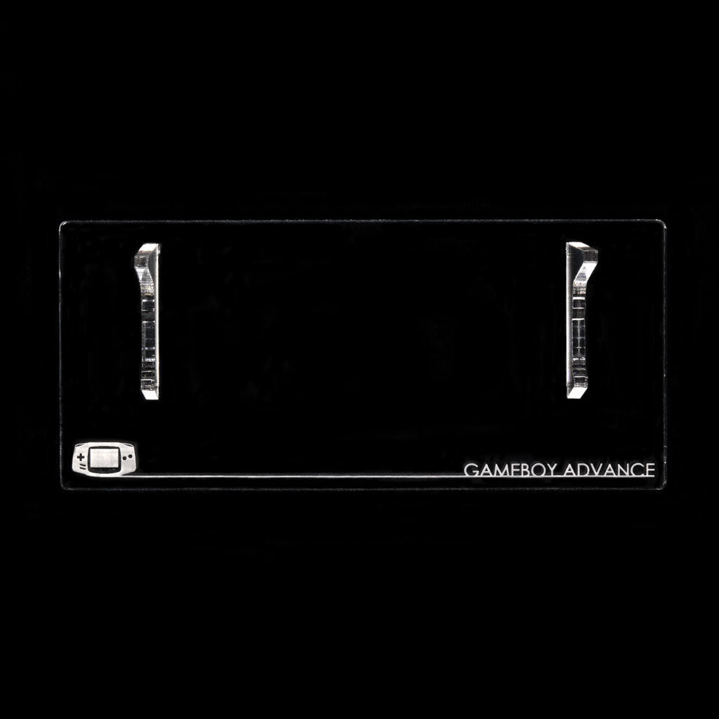 Game Boy Advance Crystal Clear Display Stand - Rose Colored Gaming - Hand Held Legend