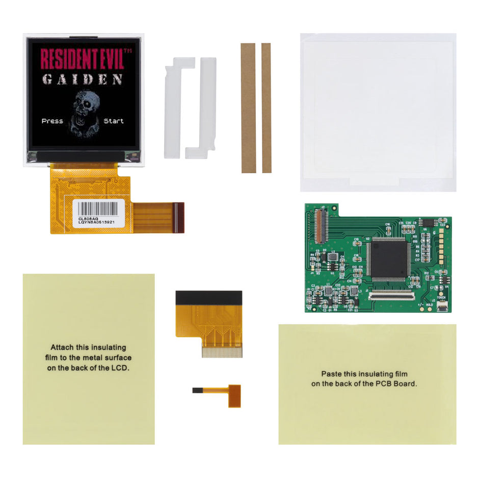 Nintendo Game Boy Color GBC System Backlight Backlit Brighter TFT Berry