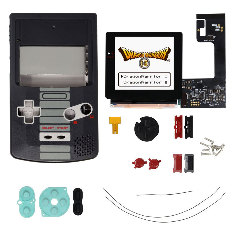 Game Boy Color Q5 IPS LCD NES/VES Retro Pixel Backlight Kit with Laminated Lens FUNNYPLAYING