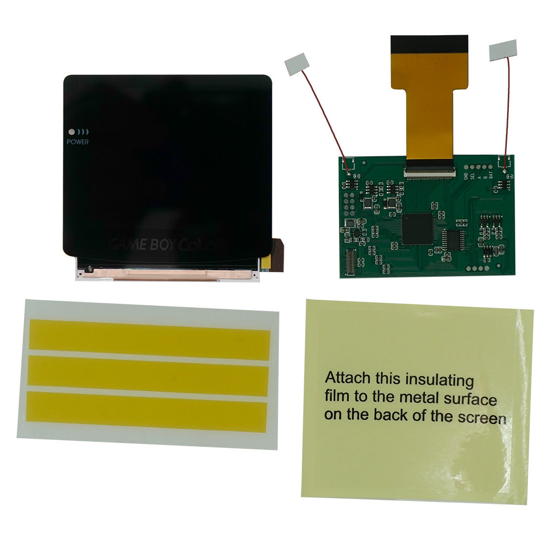 Game Boy Color Q5 IPS LCD Backlight Kit with Laminated Lens and OSD - Hispeedido - Hand Held Legend