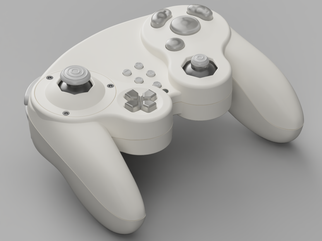 Gc Computer Controllers GC Ultimate Controller Kit - Modern GameCube Style DIY - Hand Held Legend