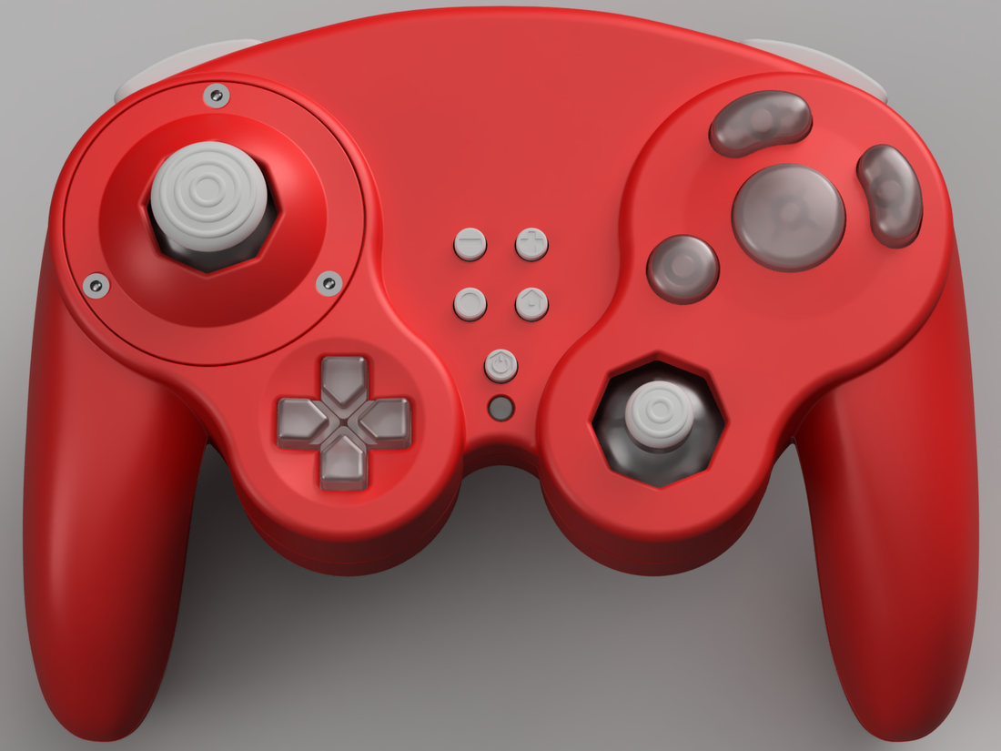 Gc7 Controller GC Ultimate Controller Kit - Modern GameCube Style DIY - Hand Held Legend