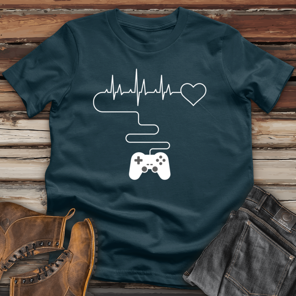 Gamer heartbeat Cotton Tee