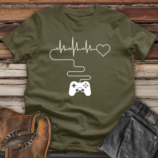 Gamer heartbeat Cotton Tee