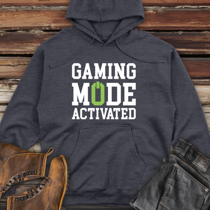 Gaming Mode Activated Midweight Hooded Sweatshirt