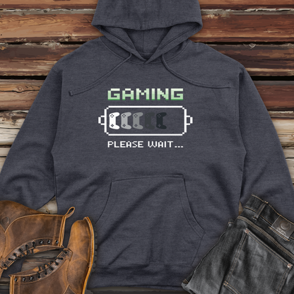 Gaming Please Wait Midweight Hooded Sweatshirt