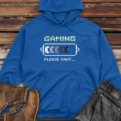 Gaming Please Wait Midweight Hooded Sweatshirt