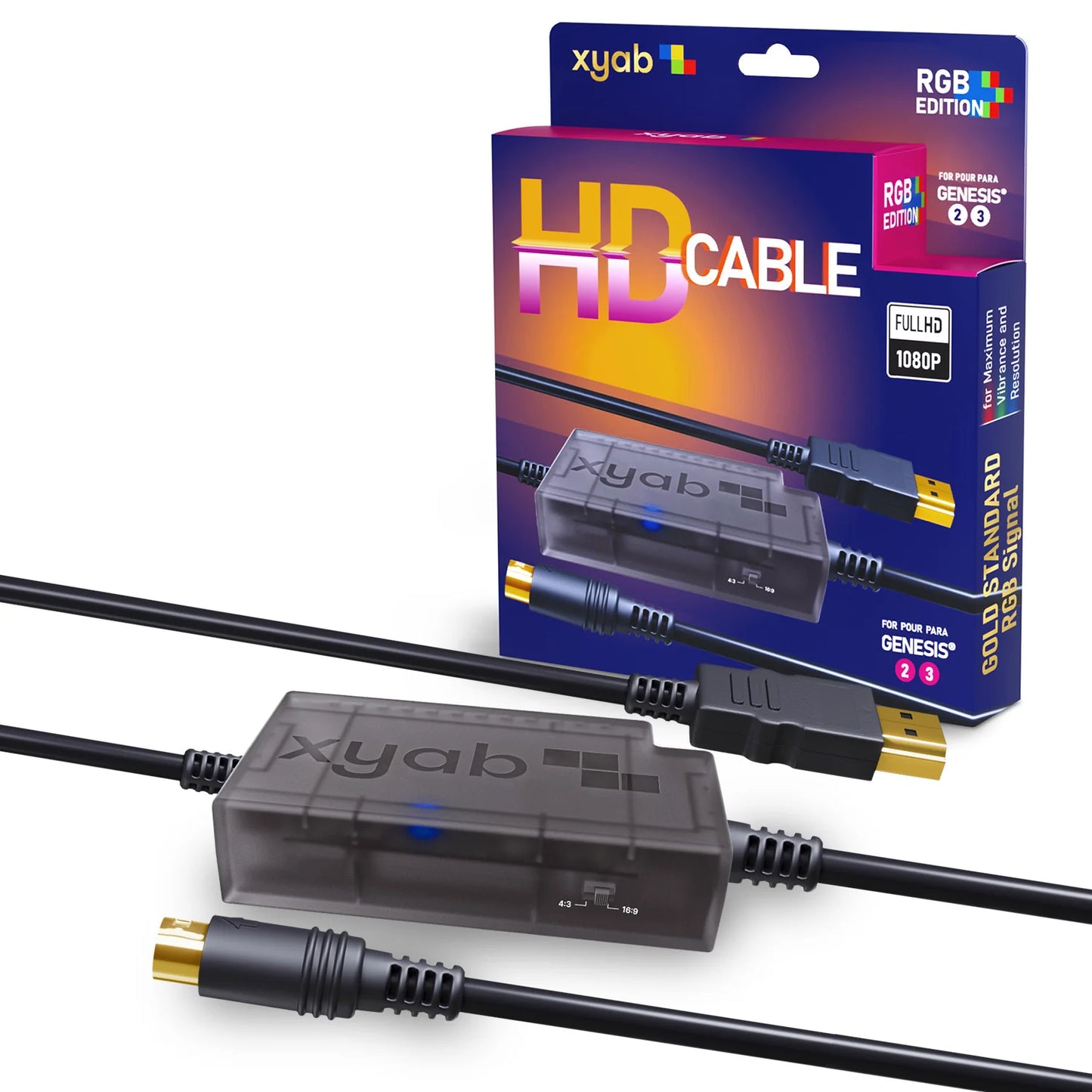 RGB+ HD Link Cable For Genesis 2/3 - XYAB
