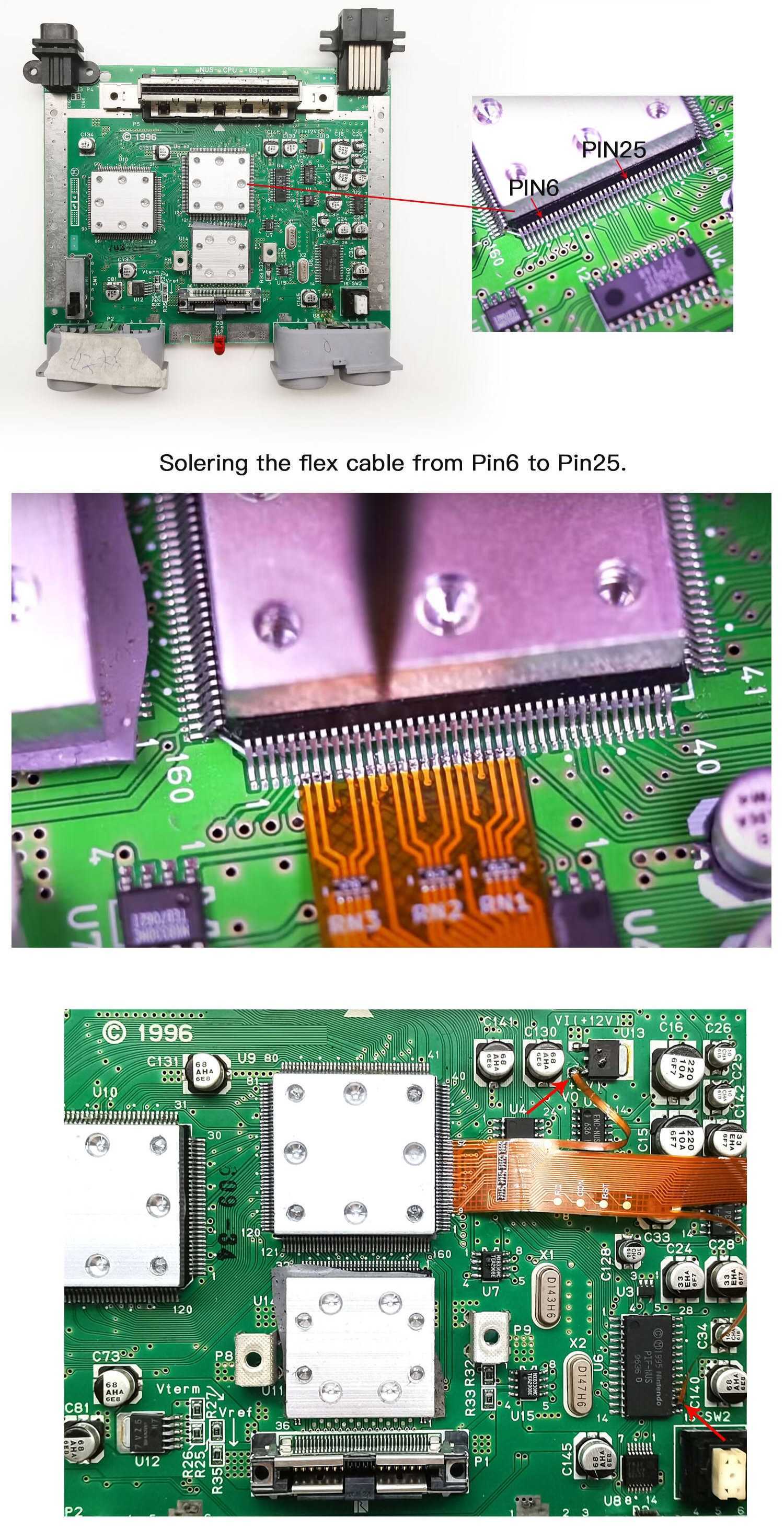 HISPEEDIDO-N64Digital HDMI Mod Kits, Porta de Transferência, PCB