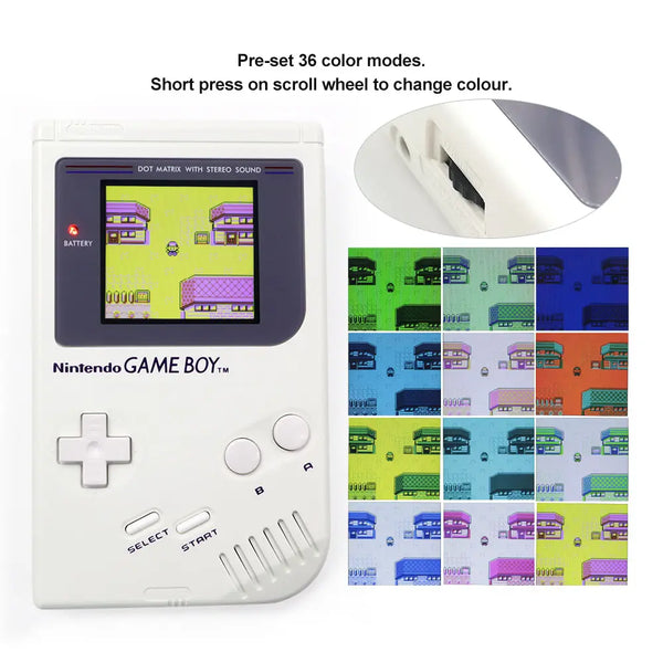 Gameboy Color Q5 XL Laminated IPS w/ OSD Console Backlit LCD Screen GBC  Game Boy