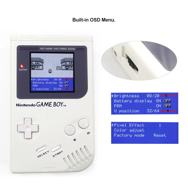 Game Boy DMG IPS LCD V5 Backlight Kit with OSD - Hispeedido Shenzhen Speed Sources Technology Co., Ltd.