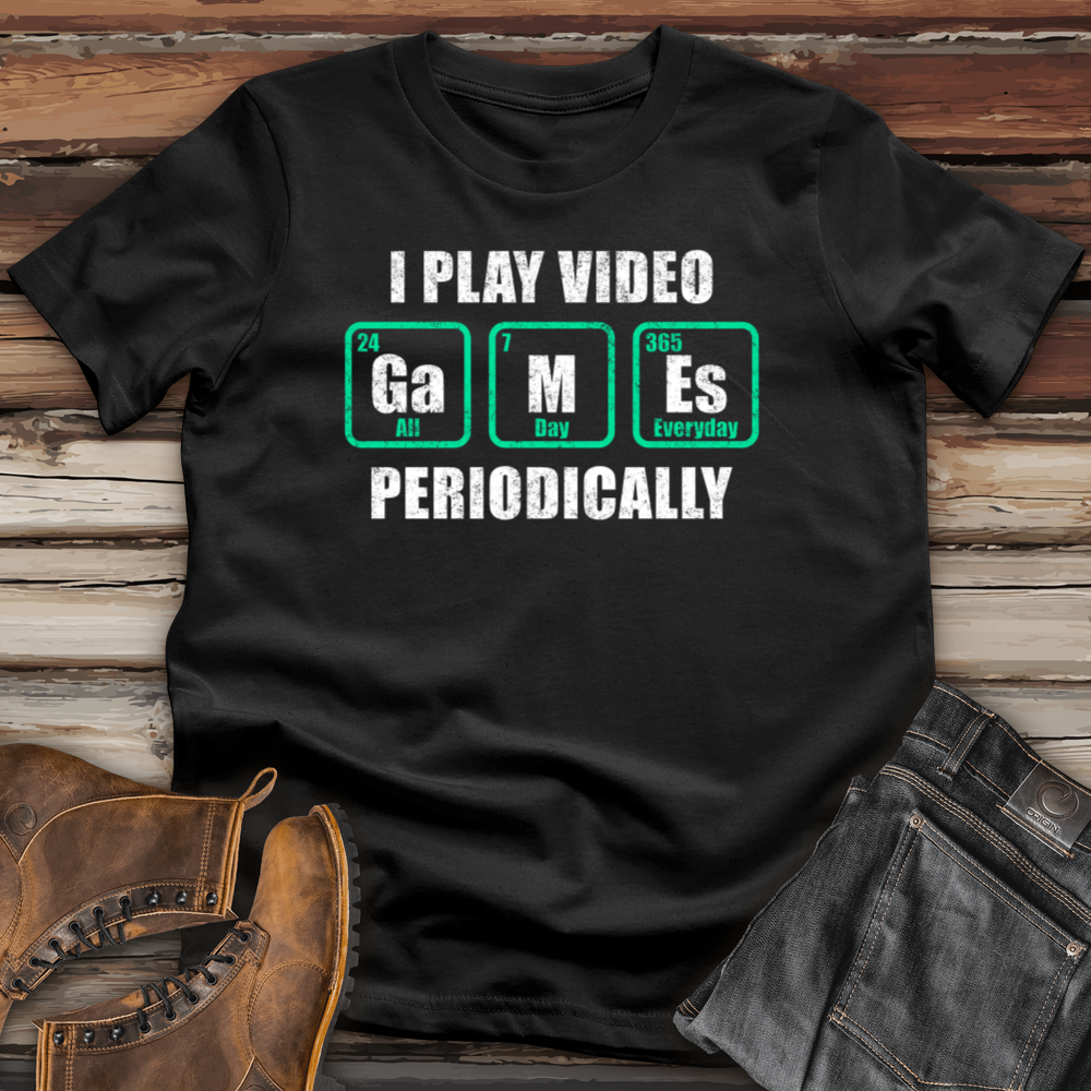 I Play Video Games Periodically Cotton Tee