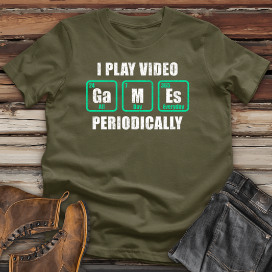 I Play Video Games Periodically Cotton Tee