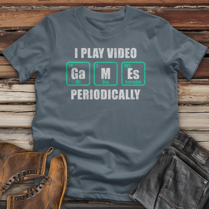 I Play Video Games Periodically Cotton Tee