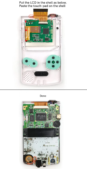 Game Boy Color 2.45" Drop-in IPS LCD Backlight Kit with OSD - Hispeedido