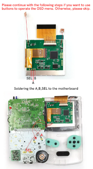 Game Boy Color 2.45" Drop-in IPS LCD Backlight Kit with OSD - Hispeedido