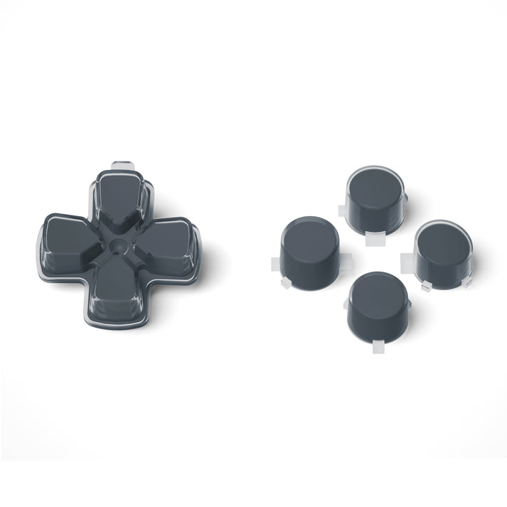 Two-Tone No Letter Imprint Dpad and Action Buttons for PS5 Controller - eXtremeRate