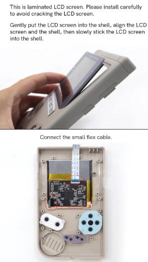 Game Boy DMG Q5 3.1" Laminated IPS LCD Backlight Kit with OSD - HISPEEDIDO