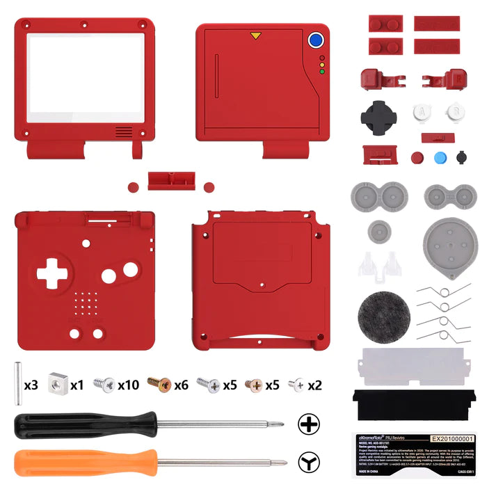 IPS Ready Full Shell Replacement for Game Boy Advance SP - Extremerate Extremerate