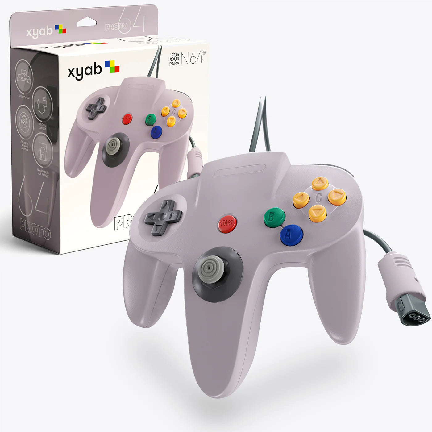 PROTO64 Wired Controller for N64 - XYAB Hand Held Legend