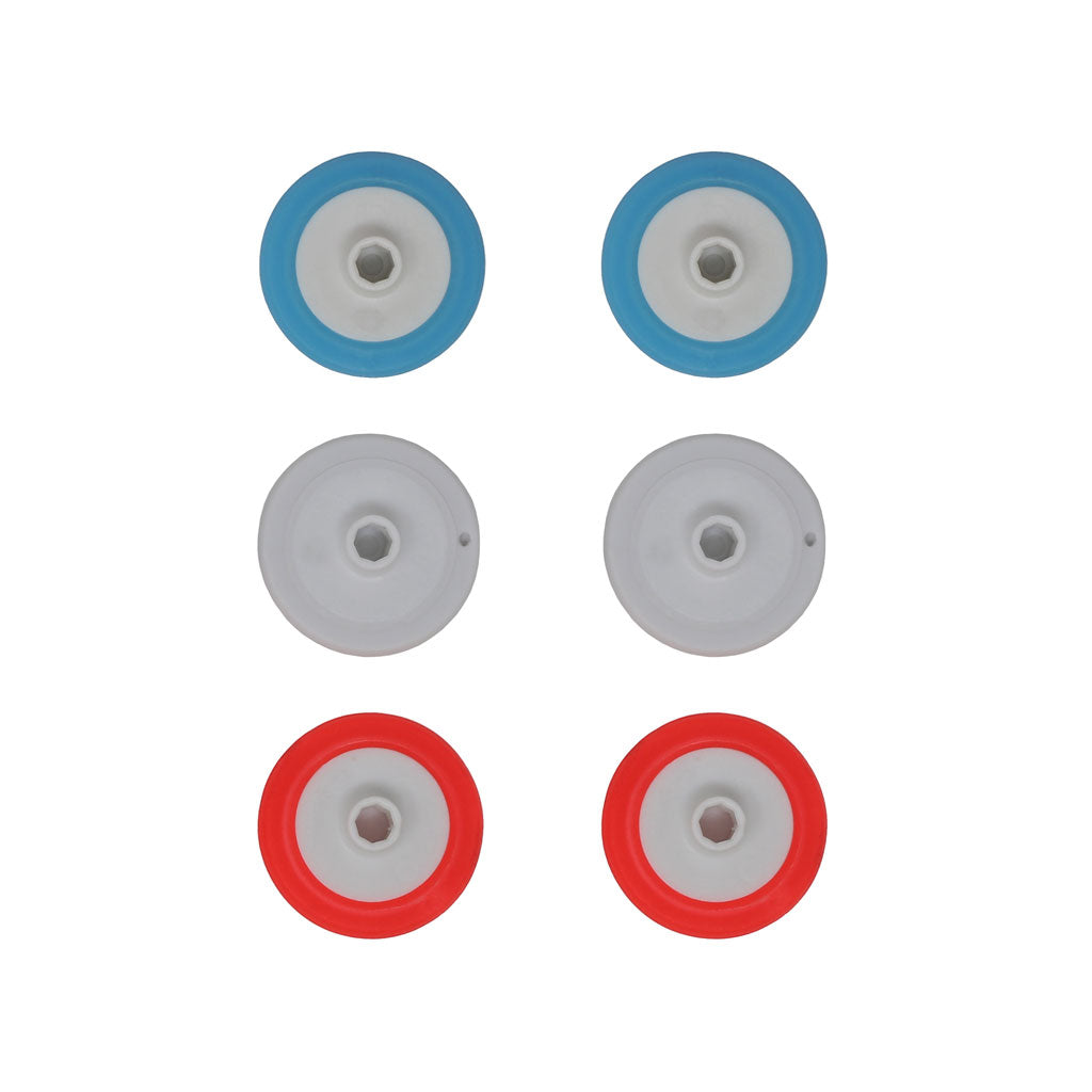 GuliKit Joy-Con Hall Stick Replacement Cap | 6 Caps | Red, Blue, White GuliKit
