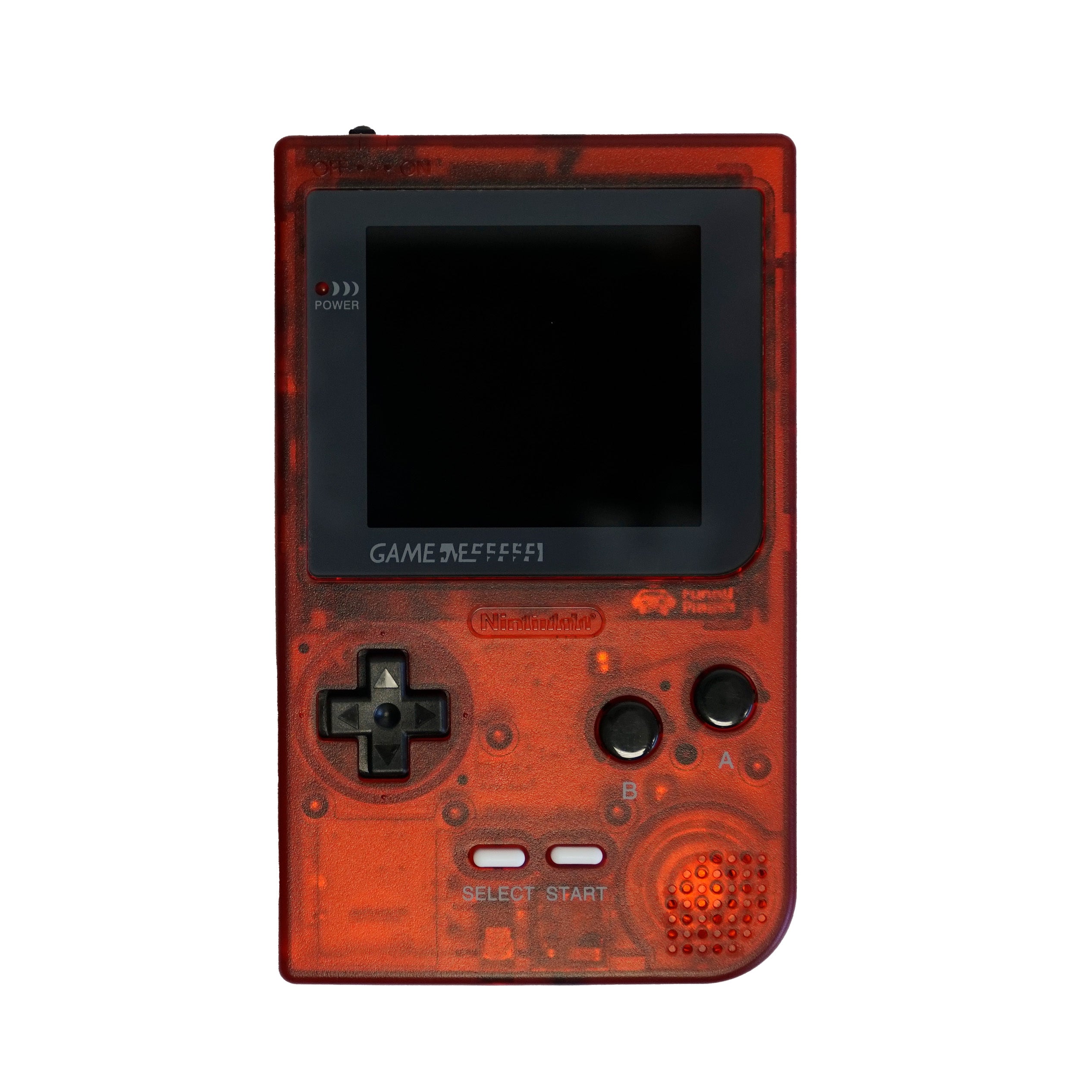 Game Boy Pocket Ultimate Console - Clear Deep Red Modding