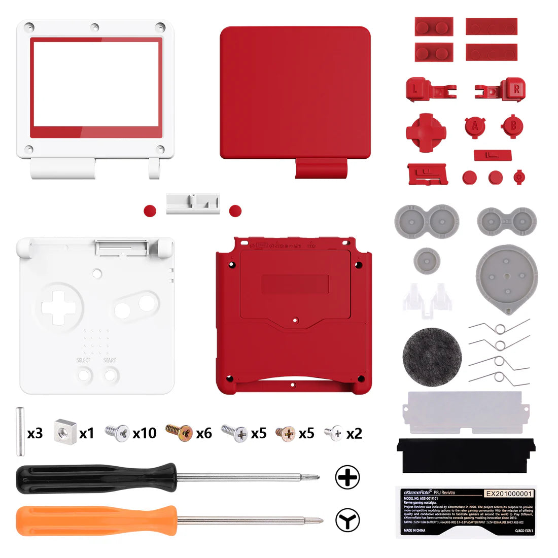 Game Boy Advance SP IPS Ready Full Shell Replacement - eXtremeRate - Hand Held Legend