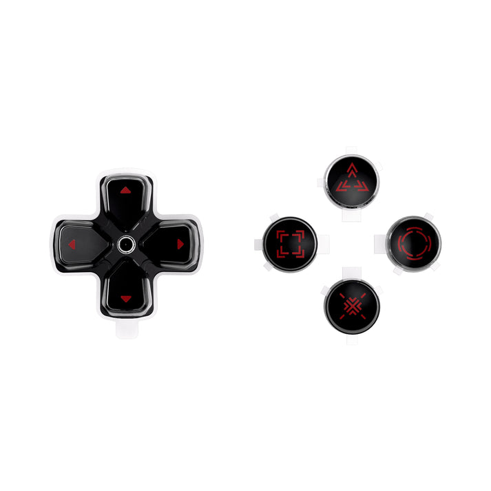 Three-Tone Dpad Action Buttons With Redesigned Symbols for PS5 Controller - eXtremeRate