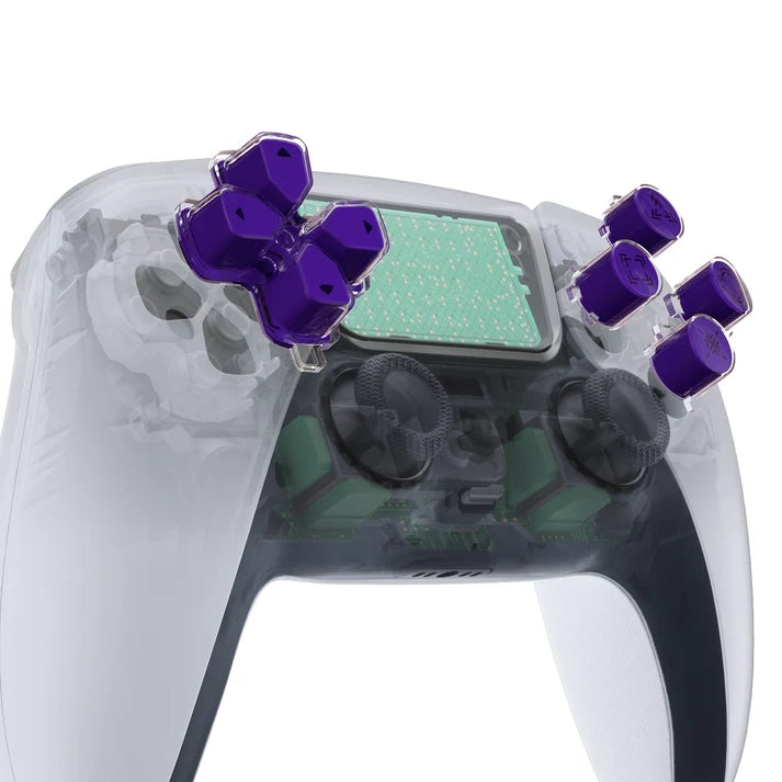 Three-Tone Dpad Action Buttons With Redesigned Symbols for PS5 Controller - eXtremeRate