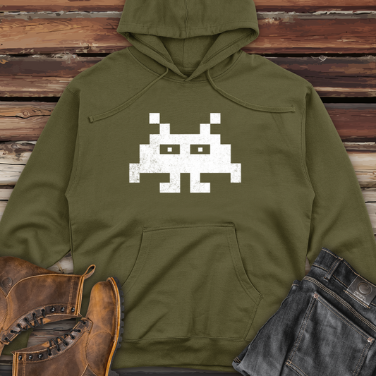 Space Invader Midweight Hooded Sweatshirt