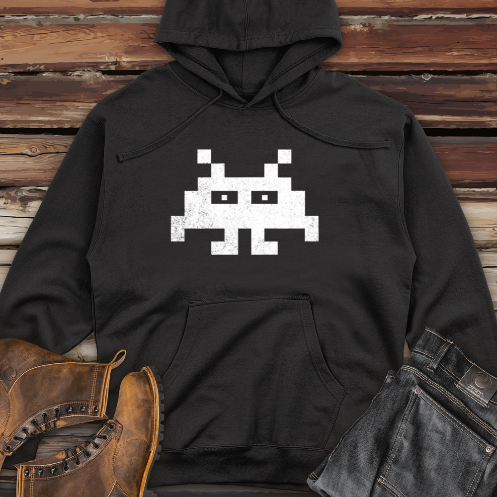 Space Invader Midweight Hooded Sweatshirt