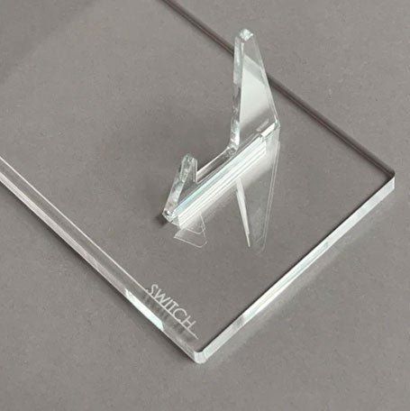 Nintendo Switch Crystal Clear Display Stand - Rose Colored Gaming