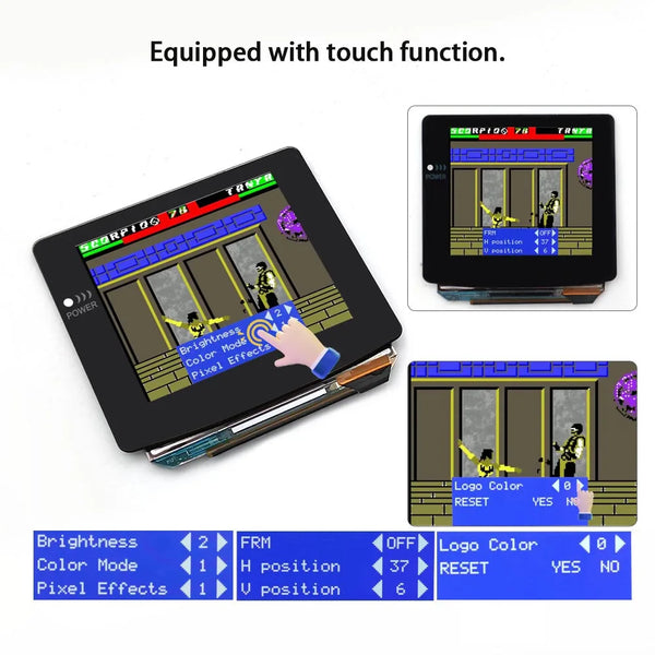 Game Boy Color Laminated AMOLED Retro Pixel Touch Screen Kit - Hispeedido