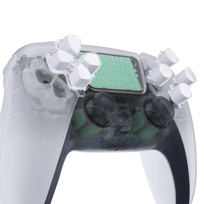 Two-Tone No Letter Imprint Dpad and Action Buttons for PS5 Controller - eXtremeRate