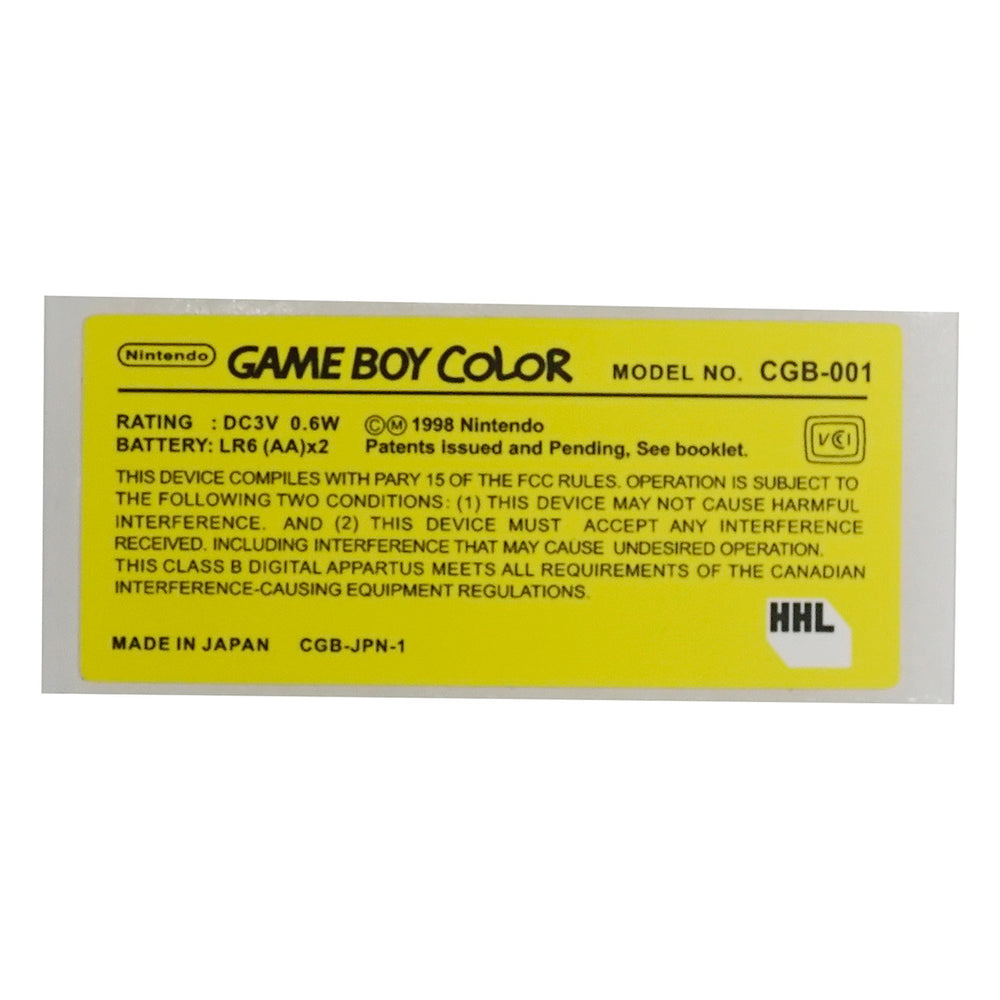 Replacement Console Sticker for Game Boy Advance - Colors | Hand Held ...
