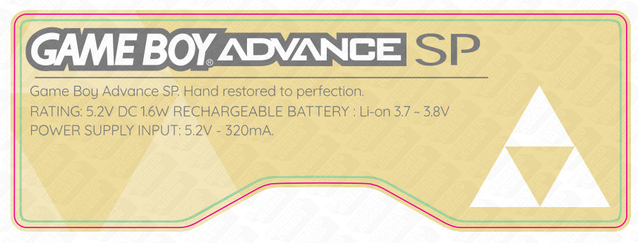 Triforce Gameboy Advance SP Sticker