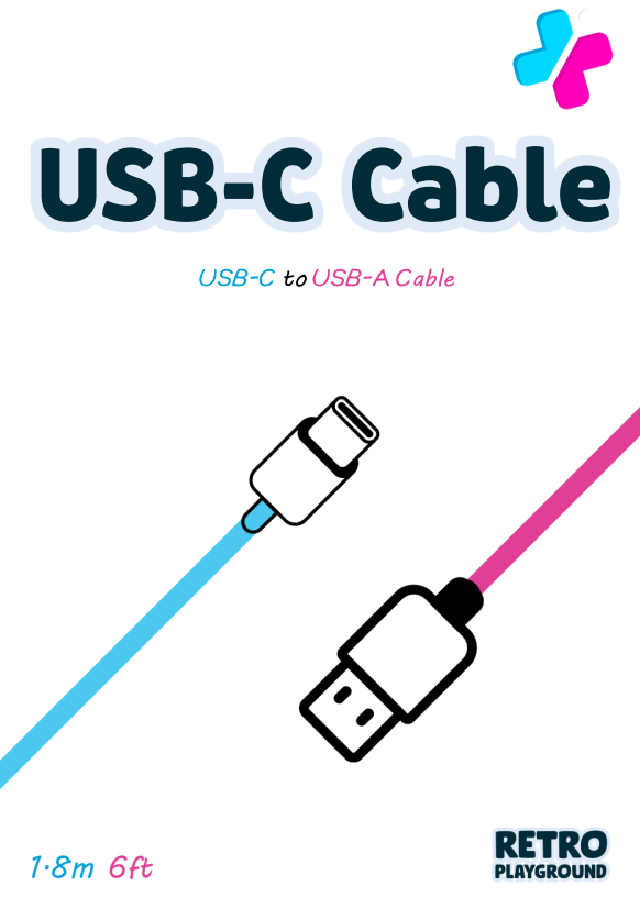USB-C Cable - Type C to Type A Hand Held Legend